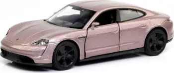 Model makine Porsche Taycan Turbo S 2020, metal, rozë