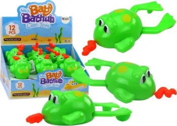 Lodër banjoje Leantoys Wind Up Bath Toy Frog, lundruese, jeshile
