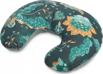 Jastëk gjysmëhënë Sensillo Velvet Paradise Emerald Crescent, ergonomik, i gjelbër smerald