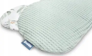 Set jorgan dhe jastëk për karrocë Sensillo Waffle Fawns, pambuk, mint