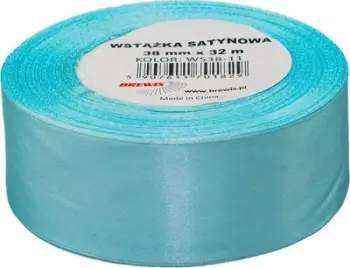 Shirit sateni Brewis Turquoise, 38mm, 32m, i kaltër