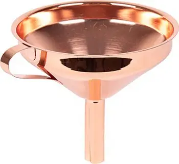 Hinkë kuzhine SCANDINAVIAN HOME Kitchen Funnel, çelik inox, me sitë, bronzi