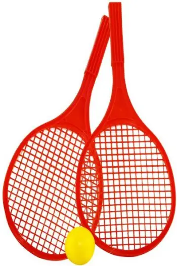 Set raketa plazhi Tupiko, 2 copë, me top, shumëngjyrësh