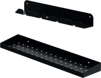 Mbajtëse aksesorësh furre Alfa Forni Peel Holder, metal, e zezë