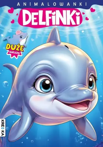 Libër ngjyrosës Dolphins Animalowanki, me ngjitëse, për fëmijë