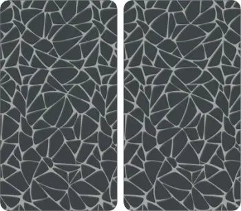 Set mbrojtës xhami për sobë Kesper, 2 dërrasa prerëse, 52x30cm, gri