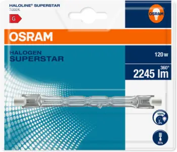 Llambë halogjene Osram Haloline Superstar, 120W, bazë R7s, transparente
