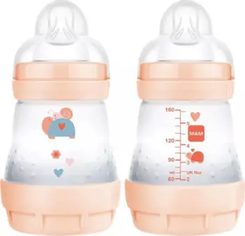 Bibron MAM Anti-Colic Start, 160 ml, vetë-sterilizues, ngjyrë pjeshke