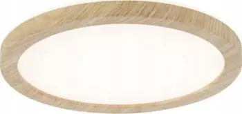 Panel tavani LED Paulmann Atria Shine, 11.2W, 19cm, efekt dru natyral