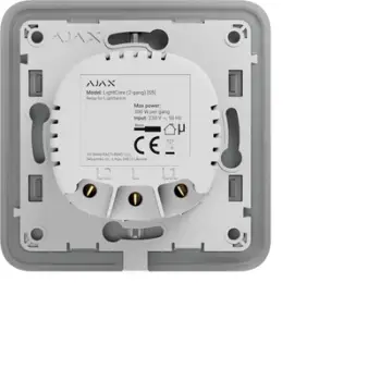 Dimer inteligjent Ajax LightCore Dimmer, montim vertikal, i bardhë