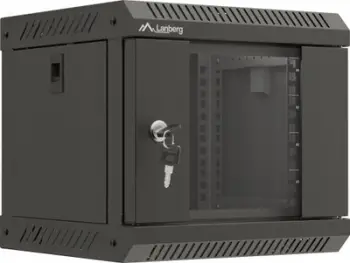 Kabinet rrjeti Lanberg 19" 6U, 600x450 mm, derë e perforuar, gri