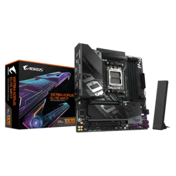 Pllakë amë Gigabyte X870M Aorus Elite WiFi 7, DDR5, PCIe 5.0, ATX