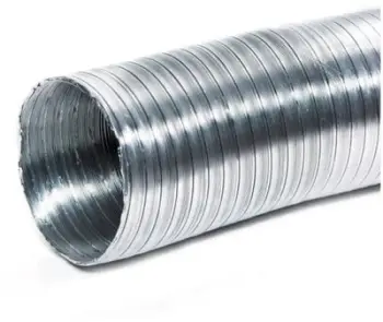 Tub fleksibël alumini Alu, 130mm, 3m, gri