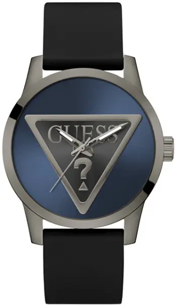Orë për meshkuj Guess Badge GW0781G5, e zezë