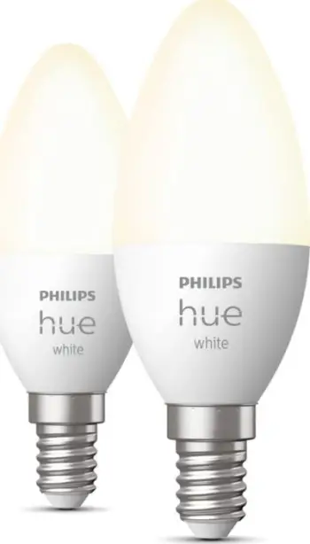 Set llamba inteligjente Philips Hue B39, 2 copë, E14, 5.5W 470lm, dritë e ngrohtë