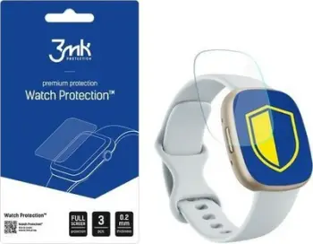 Mbrojtëse ekrani 3MK Arc Film për Fitbit Sense 2, 0.2mm, 3 copë, transparente