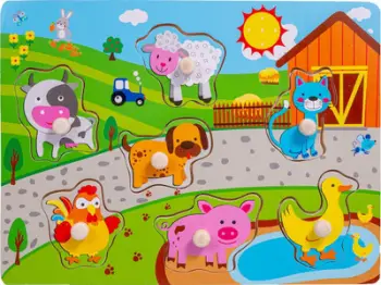 Puzzle druri Smily Play Farm, me doreza, për fëmijë 18+