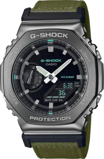Orë Casio G Shock GM 2100CB 1AER, analog digjitale, rezistente ndaj ujit 20BAR, argjend