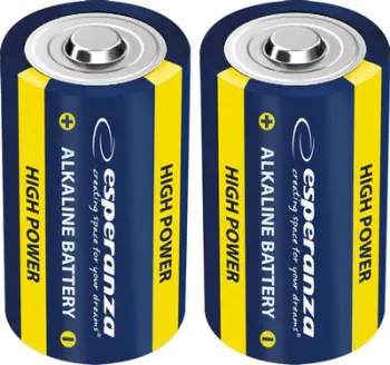 Bateri alkaline Esperanza C LR14, 1.5V, paketim 2 copë