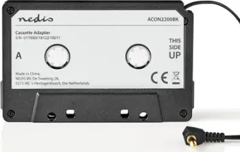 Adapter kasete për makinë Nedis, MP3, lidhës 3.5 mm, i zi