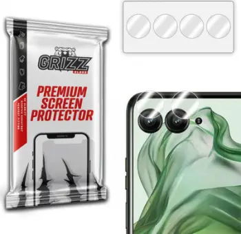 Xham mbrojtës hibride për kamerë GrizzProtector për Motorola Razr 50 Ultra, set 2 copë, transparent