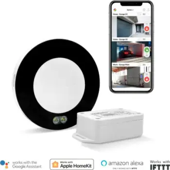 Kontrollues i zgjuar garazhi Ismartgate Standard Pro, deri 3 porta, kompatibil me Apple HomeKit Google Assistant, i zi