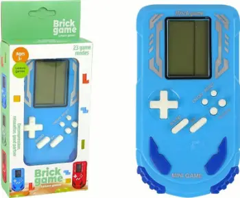 Loja elektronike Gra Konsola Brick Game, 23 lojëra, 7x3x13cm, blu