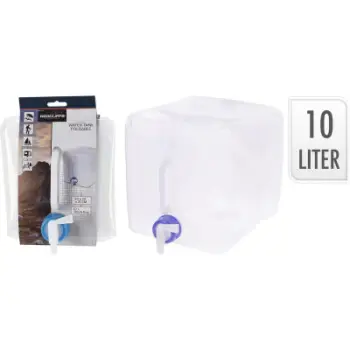 Rezervuar uji kampingu Redcliffs Foldable, 10L, plastik, transparent