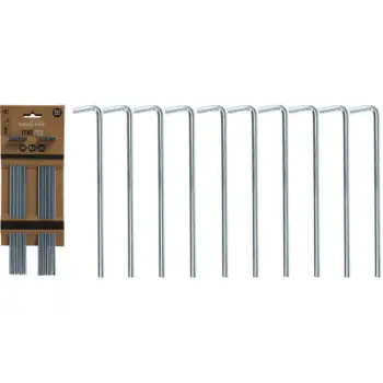 Kunja teli për çadër Redcliffs Tent Peg, set 10 copë, 23 cm, metalik
