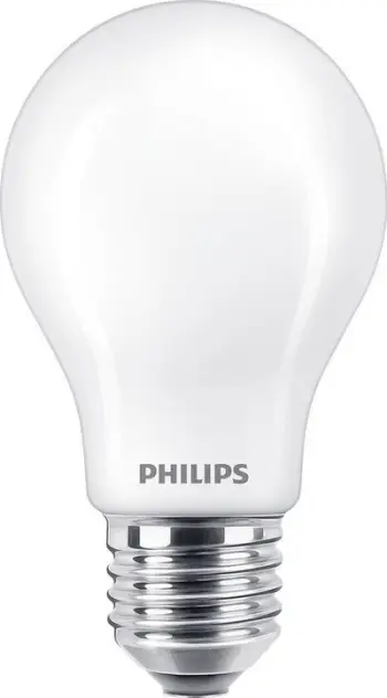 Llambë LED Philips Classic E27 A60, 8.5W, 2700K, set 3 copë, e bardhë
