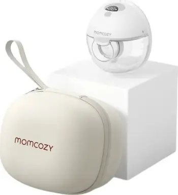 Pompa gjiri elektrike Momcozy M5, e veshshme, pa duar, e bardhë