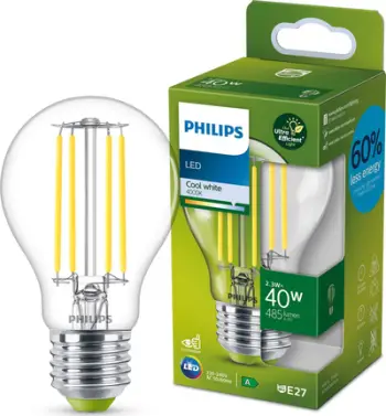 Llambë LED Philips Classic A60, E27, 2.3W 485lm, dritë neutrale 4000K