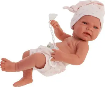 Kukull bebe Antonio Juan Born Doll Nica, 42cm, trup vinili, rozë