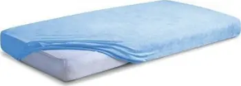 Çarçaf shtroje me llastik Matex Frotte Classic, 120x200x20 cm, blu e çelët