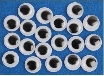 Sy lëvizës vetëngjitës Fandy, 10mm, 20 copë, të zinj