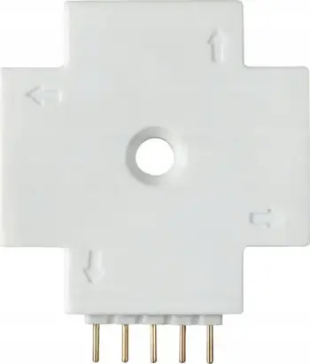 Lidhës X për shirit LED Paulmann MaxLED 70617, 4 dalje, plastik, i bardhë