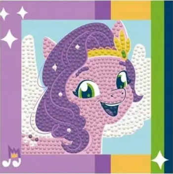 Set kreativ Diamond Dotz DTZ5.044 but First Sparkle, diamond painting, 13 x 13 cm, shumengjyrësh