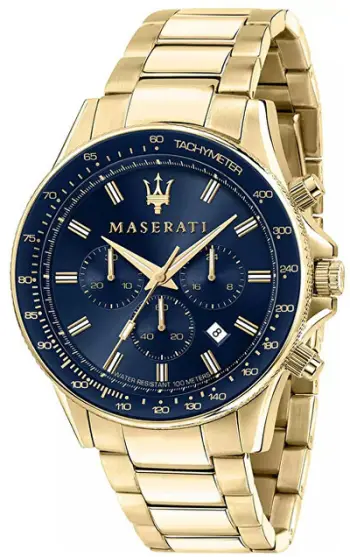 Orë për meshkuj Maserati Sfida Chronograph R8873640008, e artë