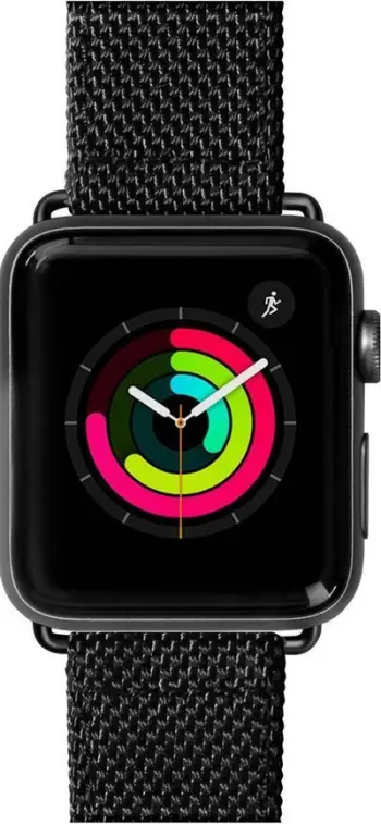 Rrip ore Laut Technical 2.0 për Apple Watch 42/44mm, najlon balistik, mbyllje me kopëse, i zi
