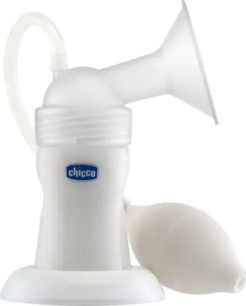 Pompë gjiri Chicco Classic, manuale, me balonë thithëse, e bardhë