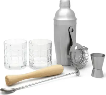 Set bar Leopold Vienna LV233024, 7 pjesë, shaker 700ml, inox argjendi
