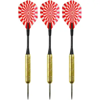Set shigjeta darts Enero Dart, metal, 18g, 3 copë, të kuqe e të bardha