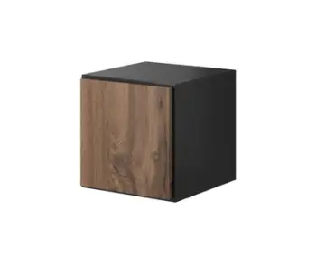 Komodë Bed Shelf RO5 ROCOR, 37 x 39 x 37 cm, dru lisi Wotan, antracit
