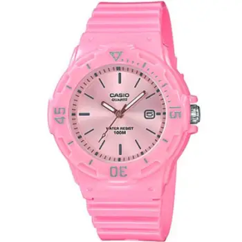 Orë dore Casio LRW200H-4E4 Youth, analoge, rezistente ndaj ujit 100m, rozë