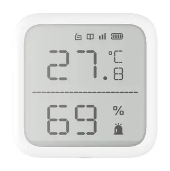 Detektor sigurie Hikvision DS-PDTPH-E-WE, wireless, për sisteme alarmi, i bardhë