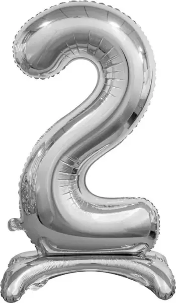 Balon folie qëndrues Godan BC ASS2, numri 2, 74 cm, argjendtë