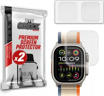 Film mbrojtës mat GrizzGlass PaperScreen për Apple Watch Ultra 2, 2 copë, transparent