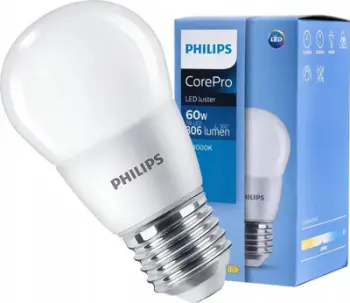 Llambë LED Philips CorePro LEDluster E27, 7W 806lm, 4000K dritë e bardhë e ftohtë