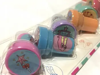 Set stampa për fëmijë Teka Princess, 6 copë, diametër 25 mm, shumëngjyrëshe