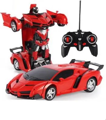 Lodër makinë robot Transformers 2in1 me telekomandë, drita LED, efekt zanor